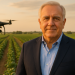 Aldo Vendramin mostra como a agricultura de precisão com drones e sensores otimiza recursos e resultados.